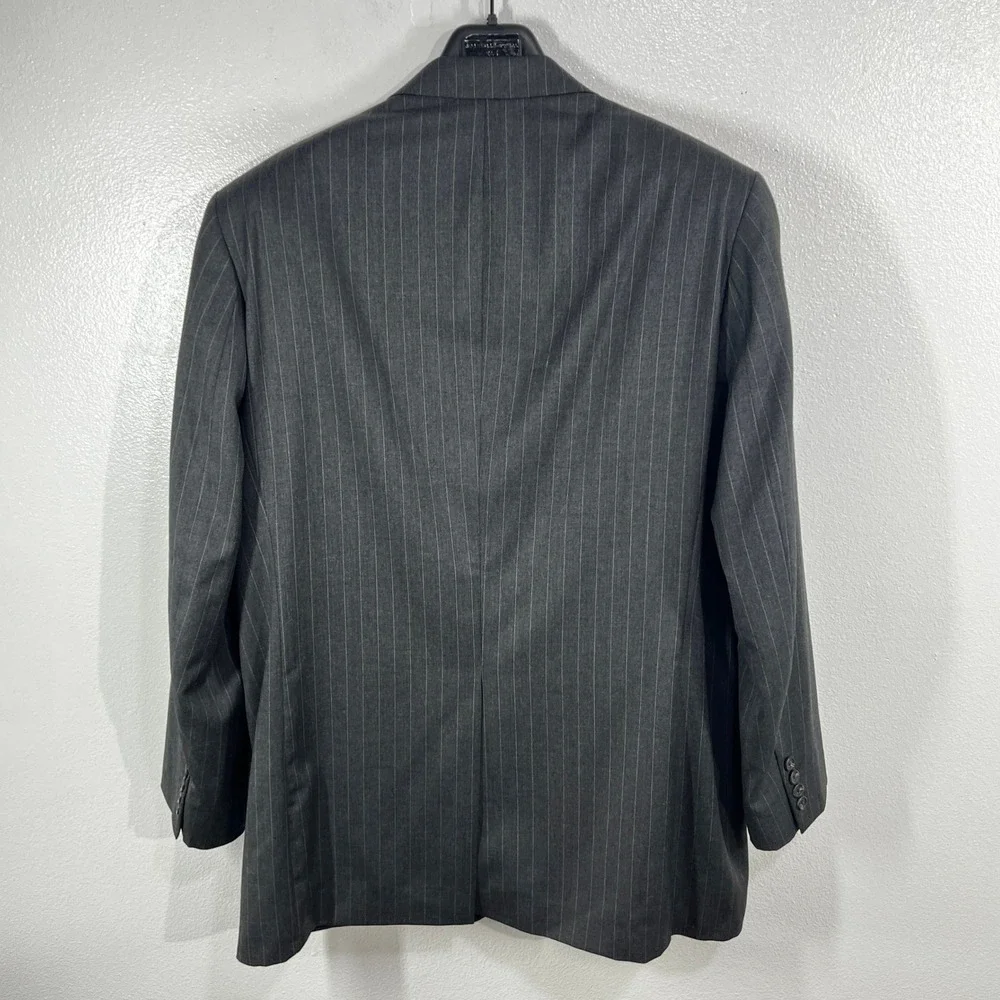 Vintage Lauren Ralph Lauren‎ Men's 46L Pinstripe 100% Wool Blazer Union Canada